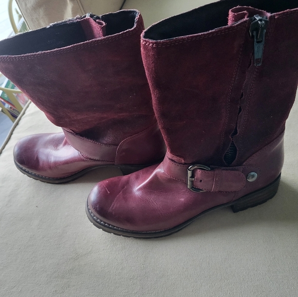 Clark leather suede ankle boots - Picture 3 of 5